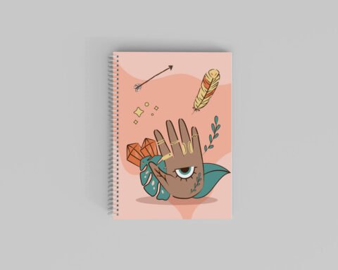Spiritual Creative Egyptian Inspired Spiral Journal - Image 6