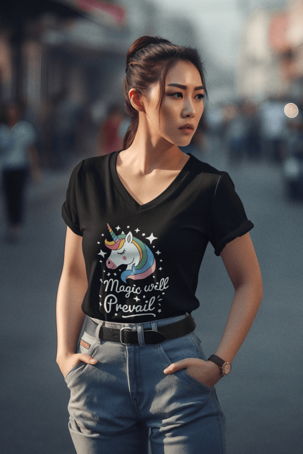 Magic will Prevail Creative V-Neck Tee