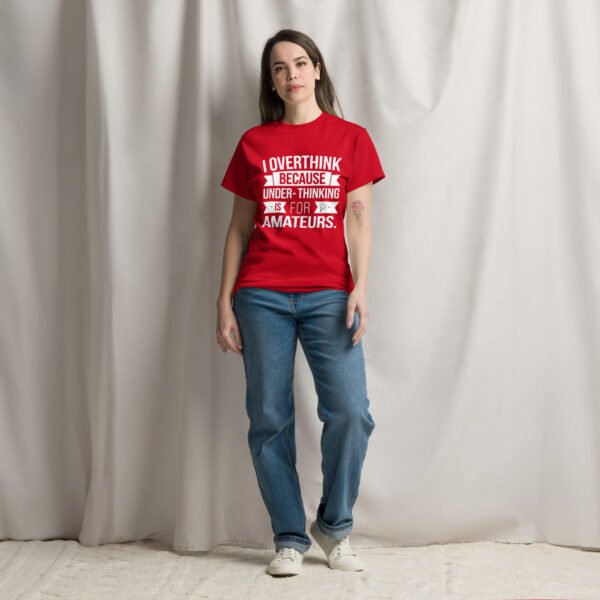 Smart-tee Overthinker in Red and Black