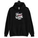 Know Your Worth Motivational Text Hoodie - Image 5