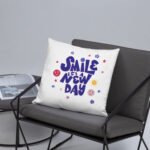 Smile It's a New Day Pillow - Image 7
