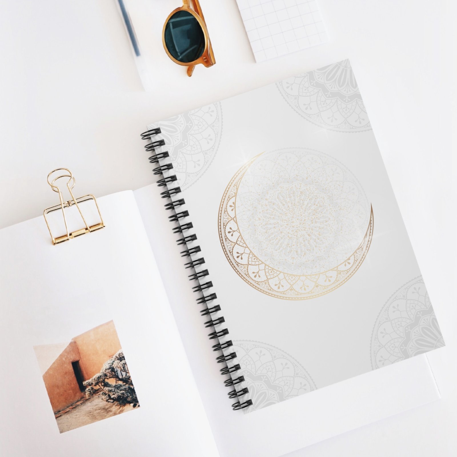 Harvest Time | Golden Moon - a Spiral Notebook Journal - Image 5